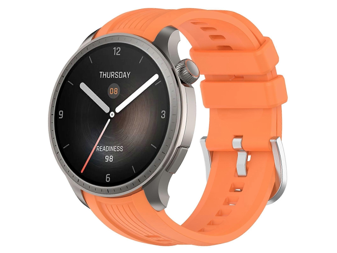 Pulseira De Silicone Com Textura Vertical Para Relógio Amazfit Balance A2286