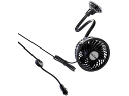 Ventilador Potente Para Carro Com Ventosa Forte E 2 Velocidades De Circulação Ar, Ideal Para Caminhoneiros Resfriamento