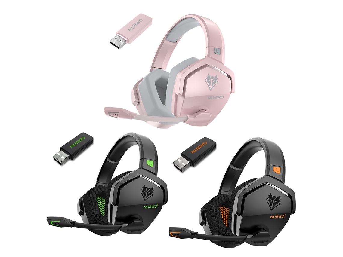Fone De Ouvido Gamer Sem Fio 2.4g E Com Fio 3.5mm Com Redução De Ruído E Microfone