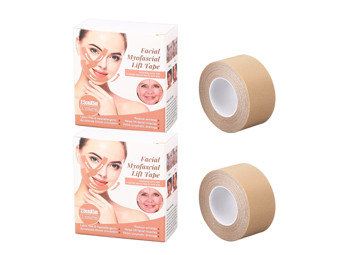 2 Caixas De Fitas Lift Facial Para Eliminar Rugas, Prevenir Flacidez E Fortalecer A Forma V