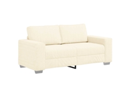 Loveseat Sofa, Loveseat Sofas Vidaxl Creme Tecido (n/a)
