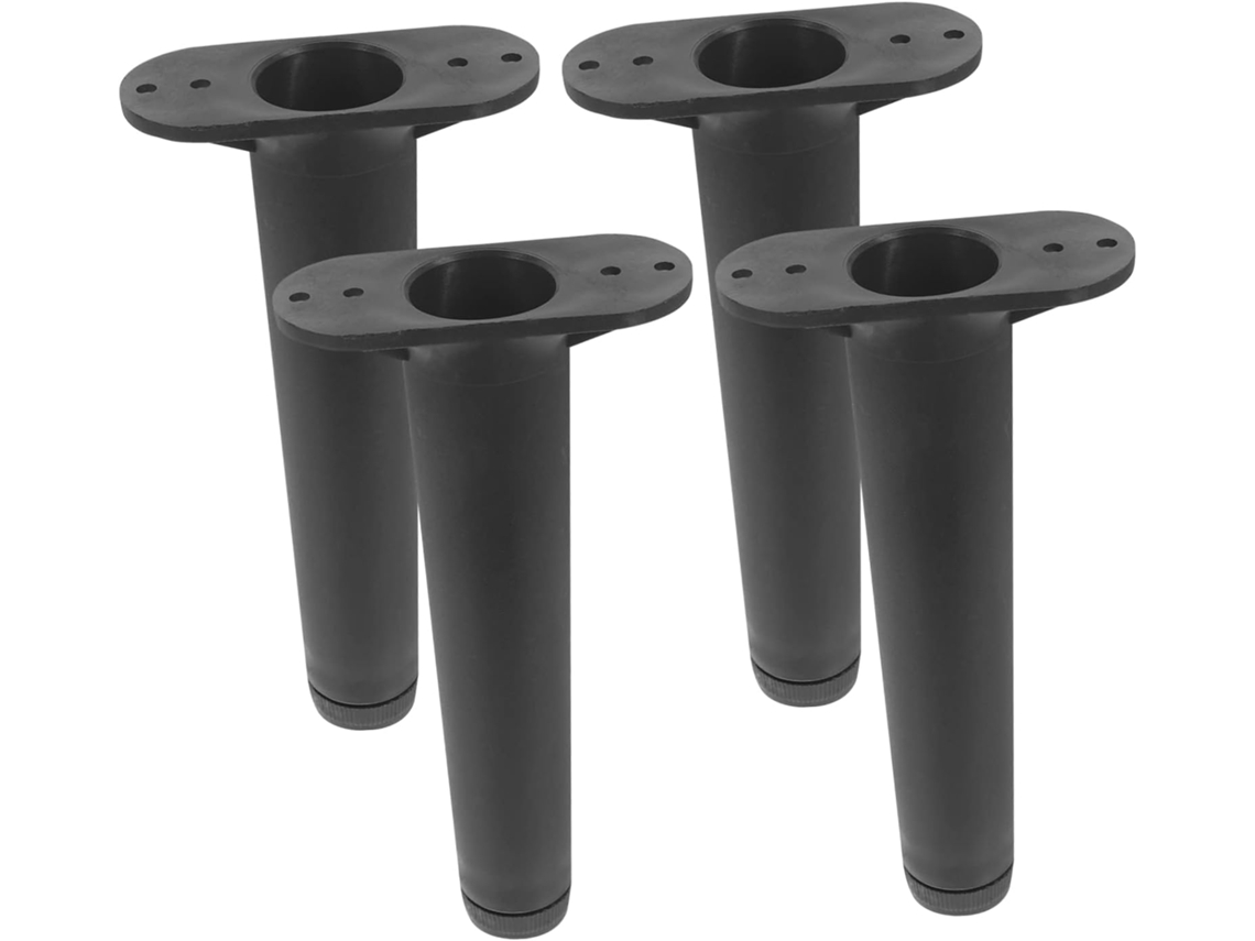 Sewroro Conjunto De 4 Pés Apoio Central Para Estrutura Cama Com Altura Ajustável, Em Plástico E Aço Inoxidável, Fácil De