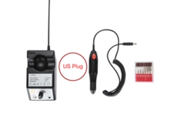 Kit De Máquina Eléctrica Para Limar Uñas Profesional Para Manicura Y Pedicura Color Negro