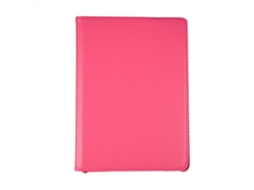 Capa Protetora (suporte De Base Com Rotação De 360°) Para Ipad Air/ipad2/ipad3/ipad4 Universal Capa De Pu Vermelho Rosa