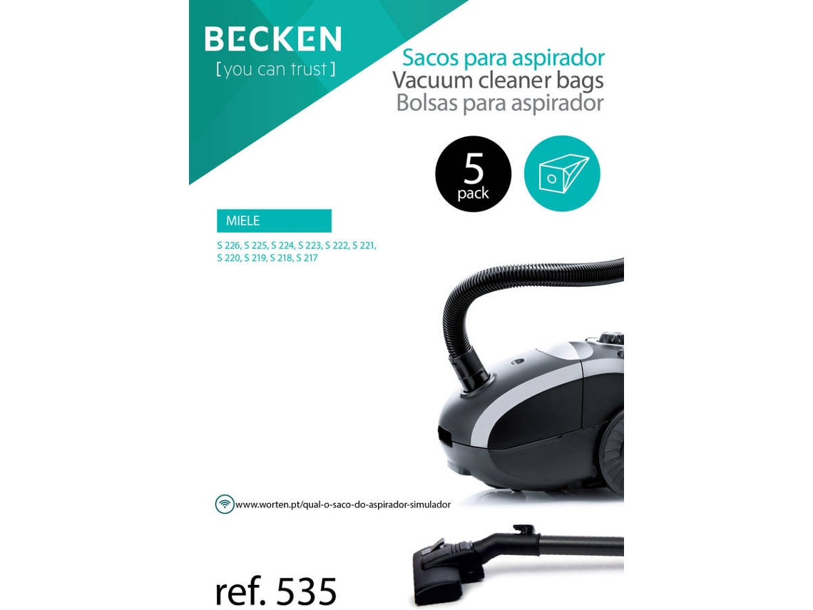 Sacos de Aspirador BECKEN REFª535 (5 unidades)