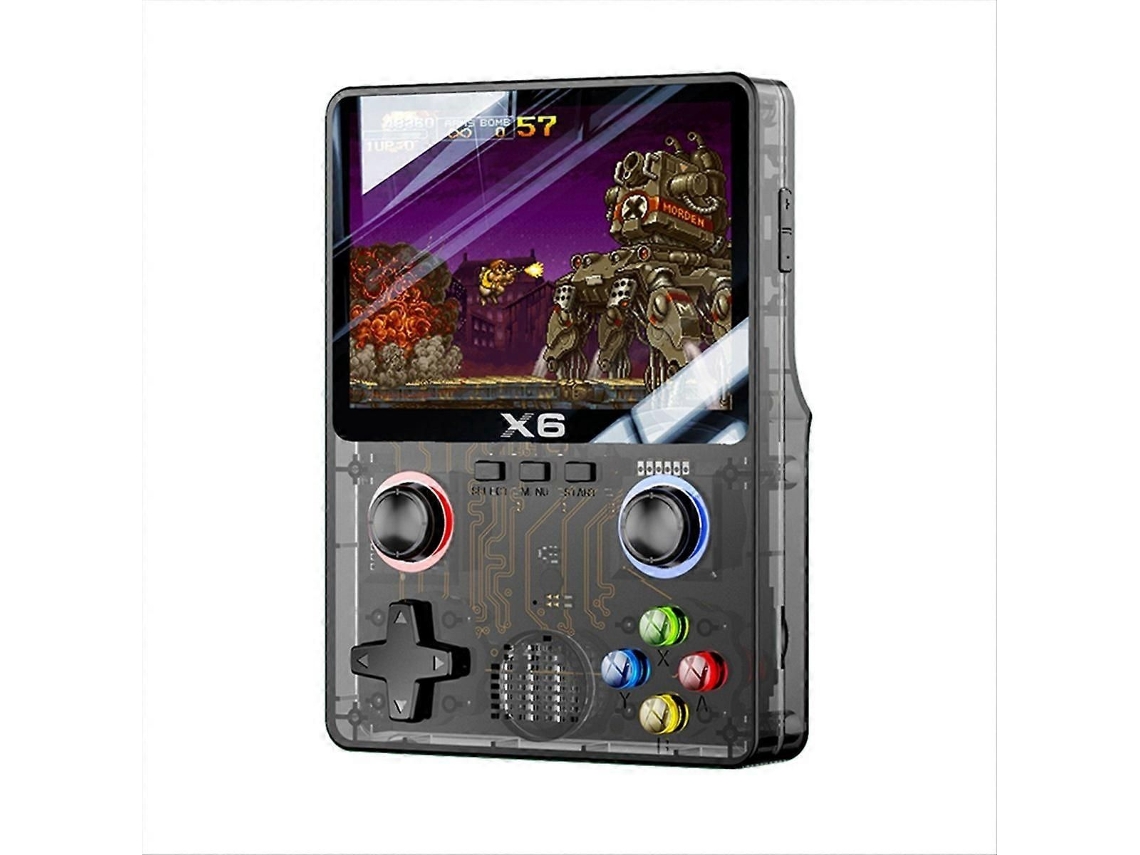 Console de Jogos Retrô X6 com Tela IPS de 3,5 polegadas, Compatível com 11 Emuladores GOKOCO
