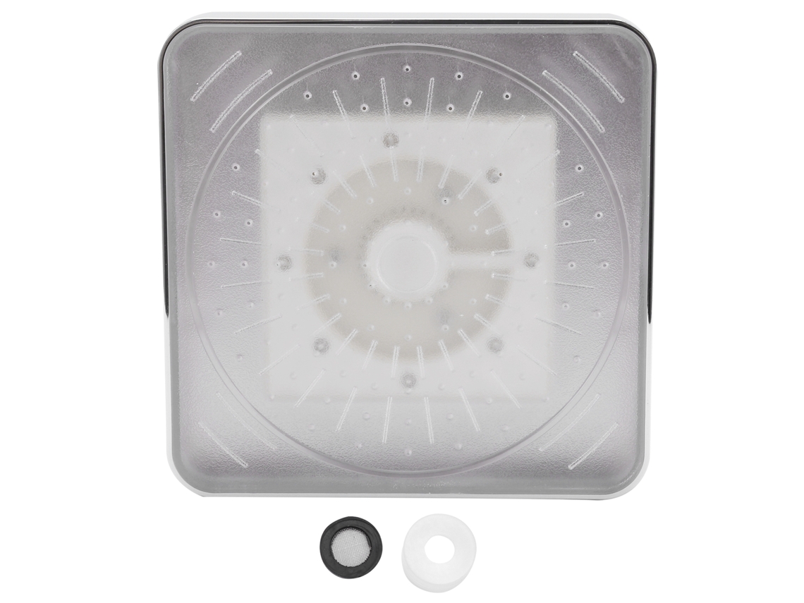 Chuveiro de Teto Led 6 polegadas, 7 Cores Mágicas, ABS+PC, Fácil Instalação