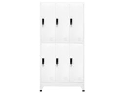 Cacifo Aço 90x45x180 cm Branco MAISON EXCLUSIVE