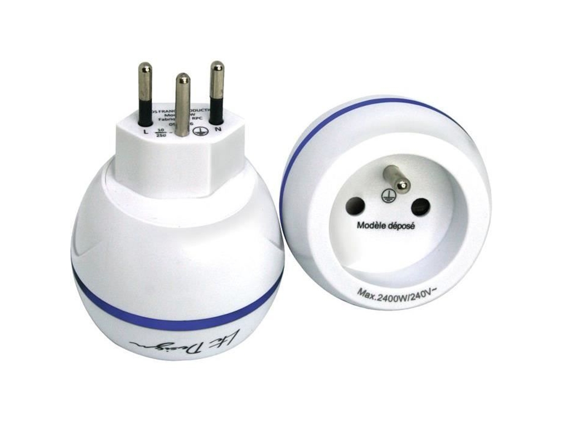 Adaptador De Viagem Lte Design França Para Suíça Tomada Única 2300 W