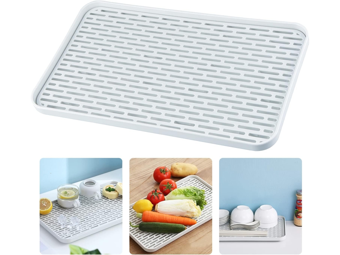 Escorredor Pratos com Bandeja Grande 39x22,5 Cm ZYBLSSBB