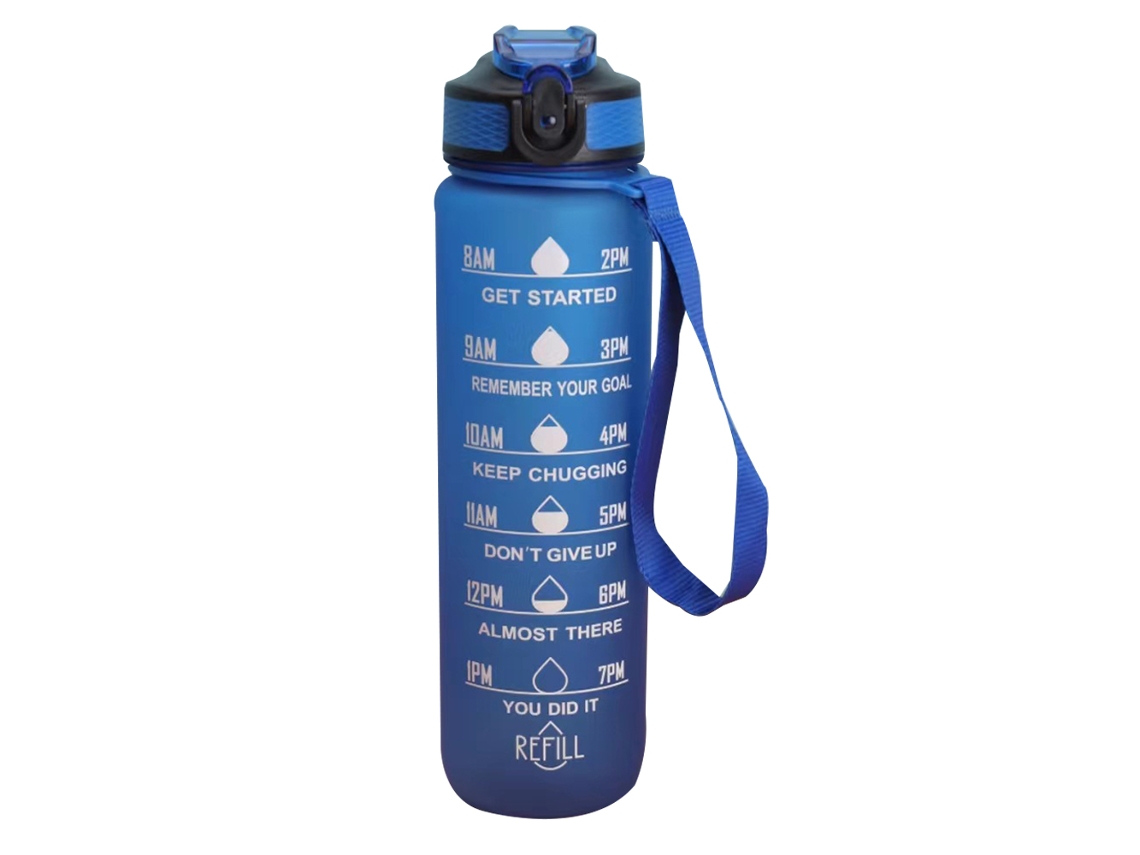 Garrafa Água 1000ml Com Marcador Tempo Rnemitery