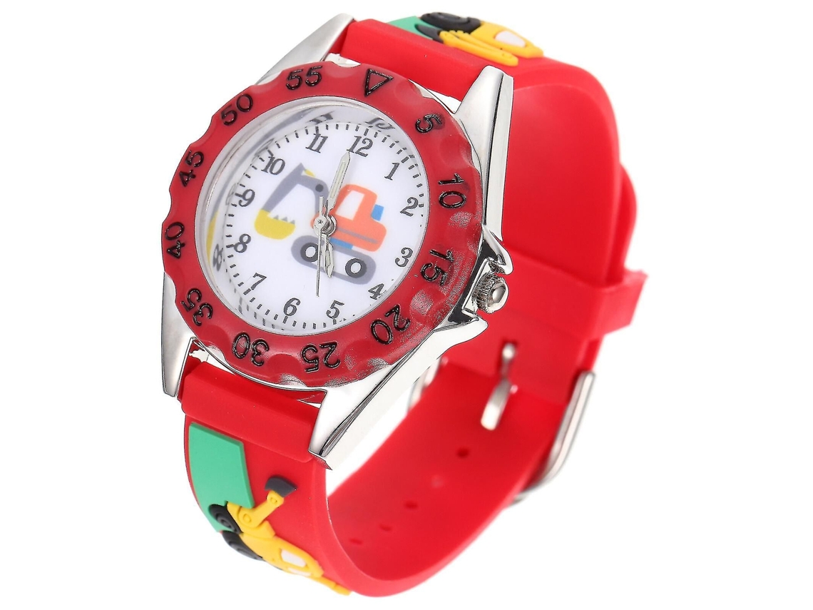 Relógio de pulso GOKOCO 3D com estampa de animais, silicone
