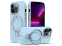 Suporte Casa Magsafe Para Iphone 13 Pro Silicone Magnética Azul