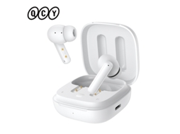 Fones de Ouvido Bluetooth 5.3 MDUG com cancelamento de ruído ativo, microfone, baixa latência e 30h de bateria (brancos)