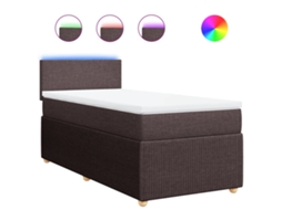 Box Spring Bed, Box Spring Beds Vidaxl Marrom Tecido (100 X 200 Cm)