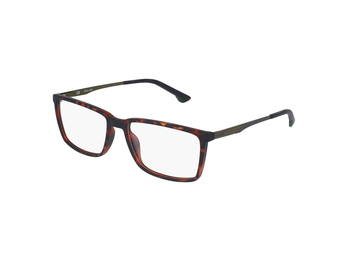 Armação de óculos masculina Police VPL949-5503AZ (marrom - plástico - 145 mm - Ø 55 mm)