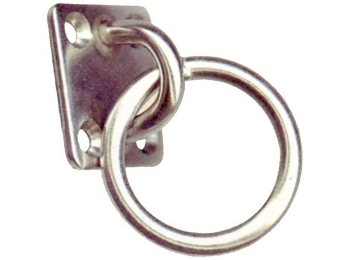 Placa de Olho Quadrado Ring Prateado 40 X 35 Mmgoldenship