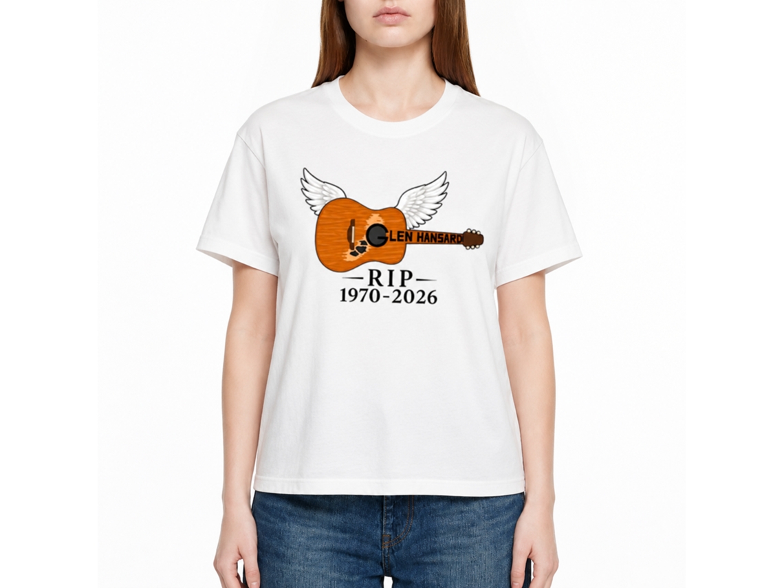 Rockinstone Glen-hansard Rip 1979-2026 Guitar T-shirt Unique Designer Style