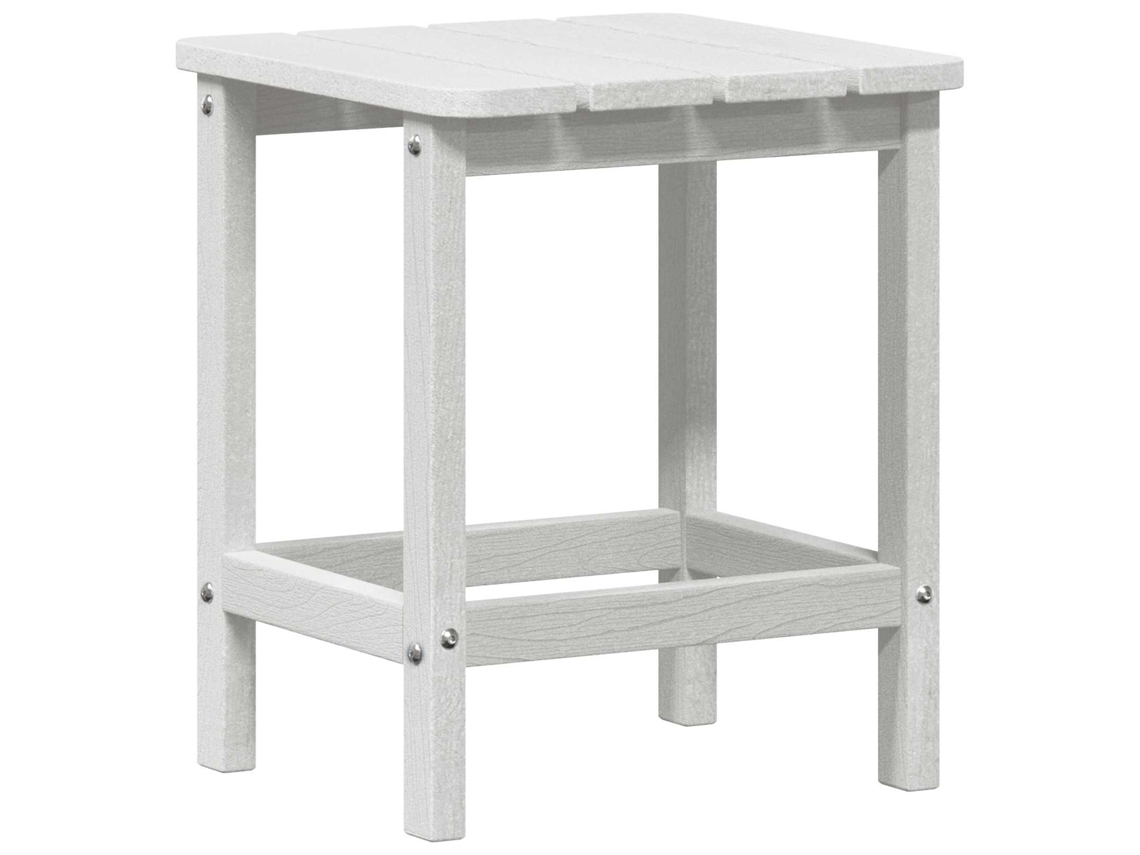 Maison Exclusive - Mesa Lateral Branco 38 X 38 X 46 Cm Polietileno