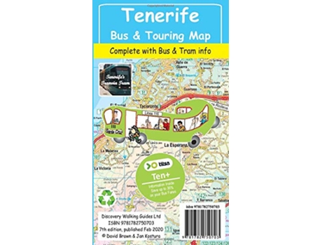 Livro Tenerife Bus Touring Map de Jan Kostura (Inglês)