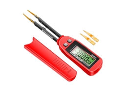 Testador de Capacitores SMD Digital YURU com Pinças LCD 3000 Contagens de Resistência e Diodo Automático