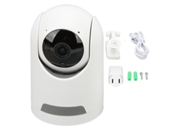 Câmara De Segurança Interior Wi-fi 360 Graus Hd Com Detecção De Movimento Ptz Compatível Com Tuya, Plug Us 100-240v