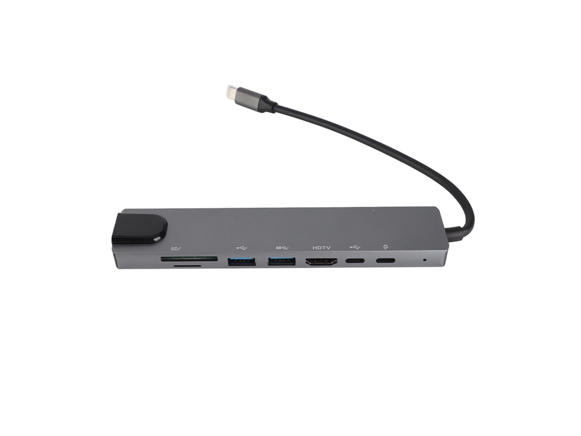 Estação De Docking (hdmi Para Rede Rj45) Type-c Para Hdmi Rj45 Pd Estação De Docking Usb 8 Em 1
