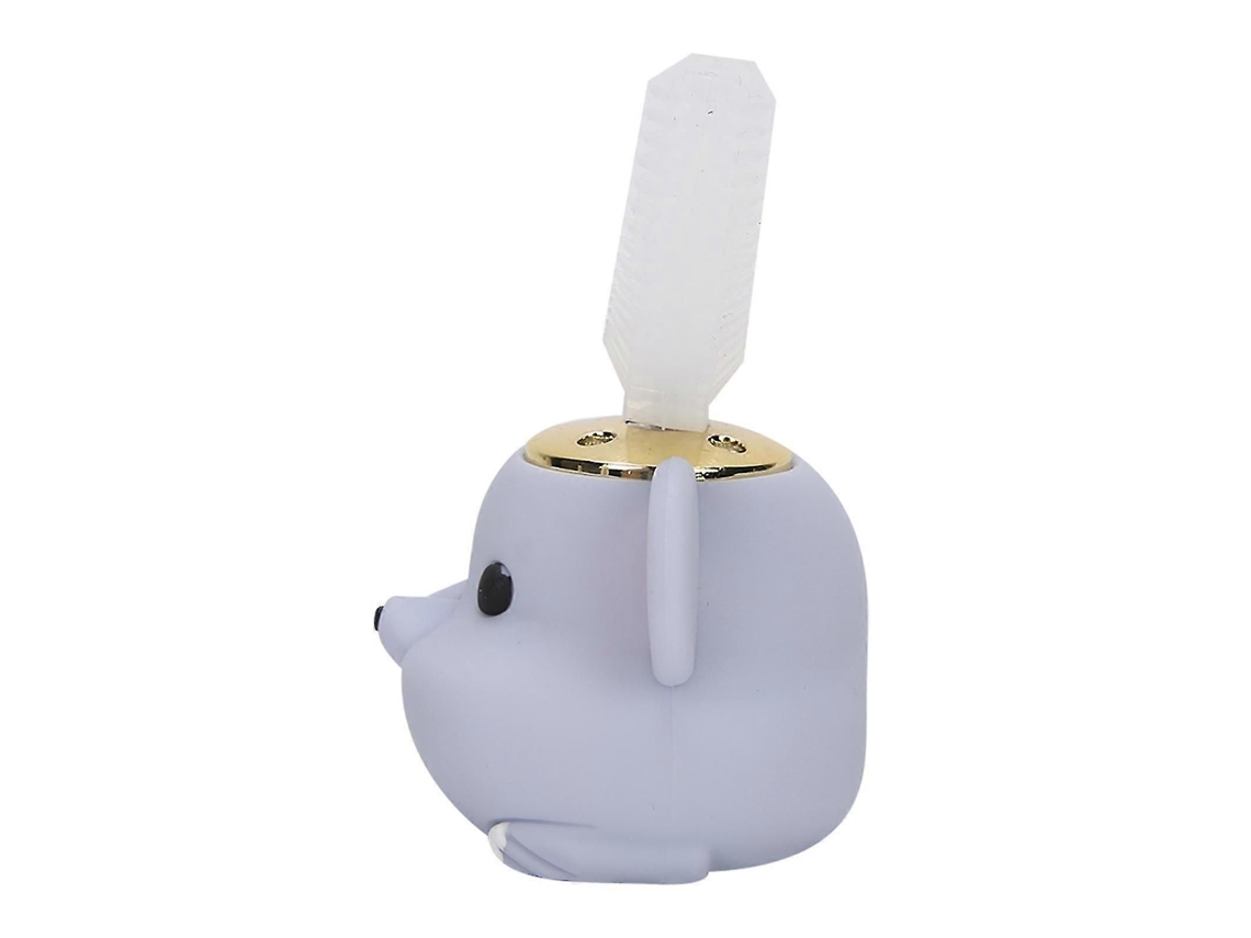 Escova de Dentes Elétrica Infantil com Cabeça Silicone em Formato U e Estampa Desenho Animado, na Cor Roxa, Par a Crianças 6 14 Anos. GOKOCO
