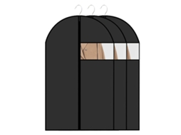 Lote De 3 Capas Para Roupas Peva 60x120cm,capa De Proteção Impermeável Antipoeira Com Zíper,para Camisas,casacos,trajes E Roupas Btforus