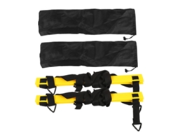 Escada De Treinamento De Agilidade 2 Peças Pp E Nylon Com Fivela Triangular, Equipamento De Treinamento De Velocidade Para Futebol Slowmoose