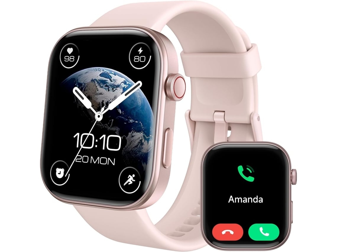 Relógios Inteligentes Monitor De Fitness Com Tela Amoled Grande De 1 99 ”com Voz Ai Chamada Bluetooth Monitor De Frequência Yunzii
