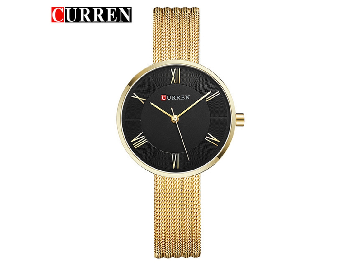 Relógio Feminino De Quartzo Com Strass E Aço Inoxidável