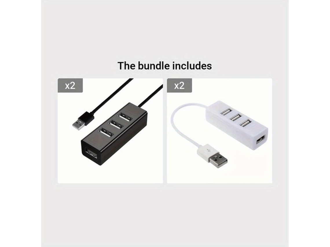 Hub Usb 2.0 Compacto De 4 Portas, Adaptador Portátil.vayotoy