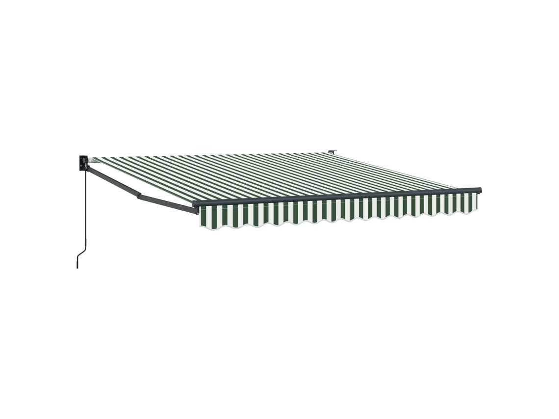 Conjunto 1 Toldo Externo Vidaxl Verde Poliéster (300 X 250 X 165 Cm)
