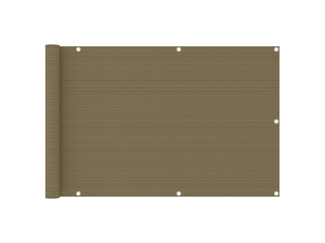 Tela de varanda VIDAXL Taupe (90x500 cm)