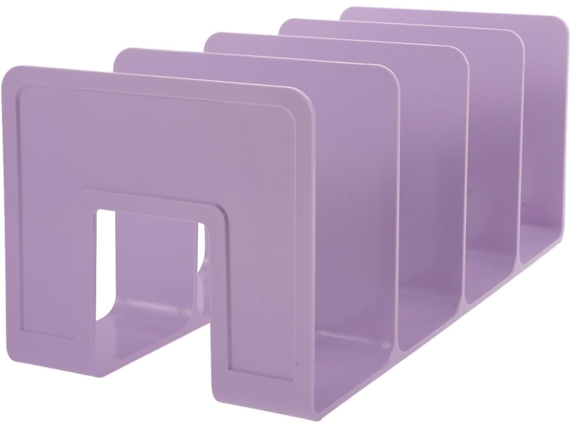 Suportes Decorativos Para Livros E Documentos, Roxos, De Plástico