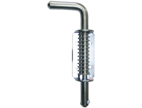 Fechadura De Pistola De Mola Afbat 14 Mm Zincado Branco