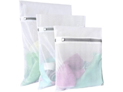 Sacos de Lavagem para Roupas Delicadas BRILVIBERA com 3 unidades (grande, médio, pequeno)