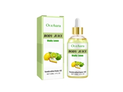 Óleo Corporal Oceaura Limão Hidrata Nutre Firm e Alivia Cansaço com Aromaterapia Vegetal
