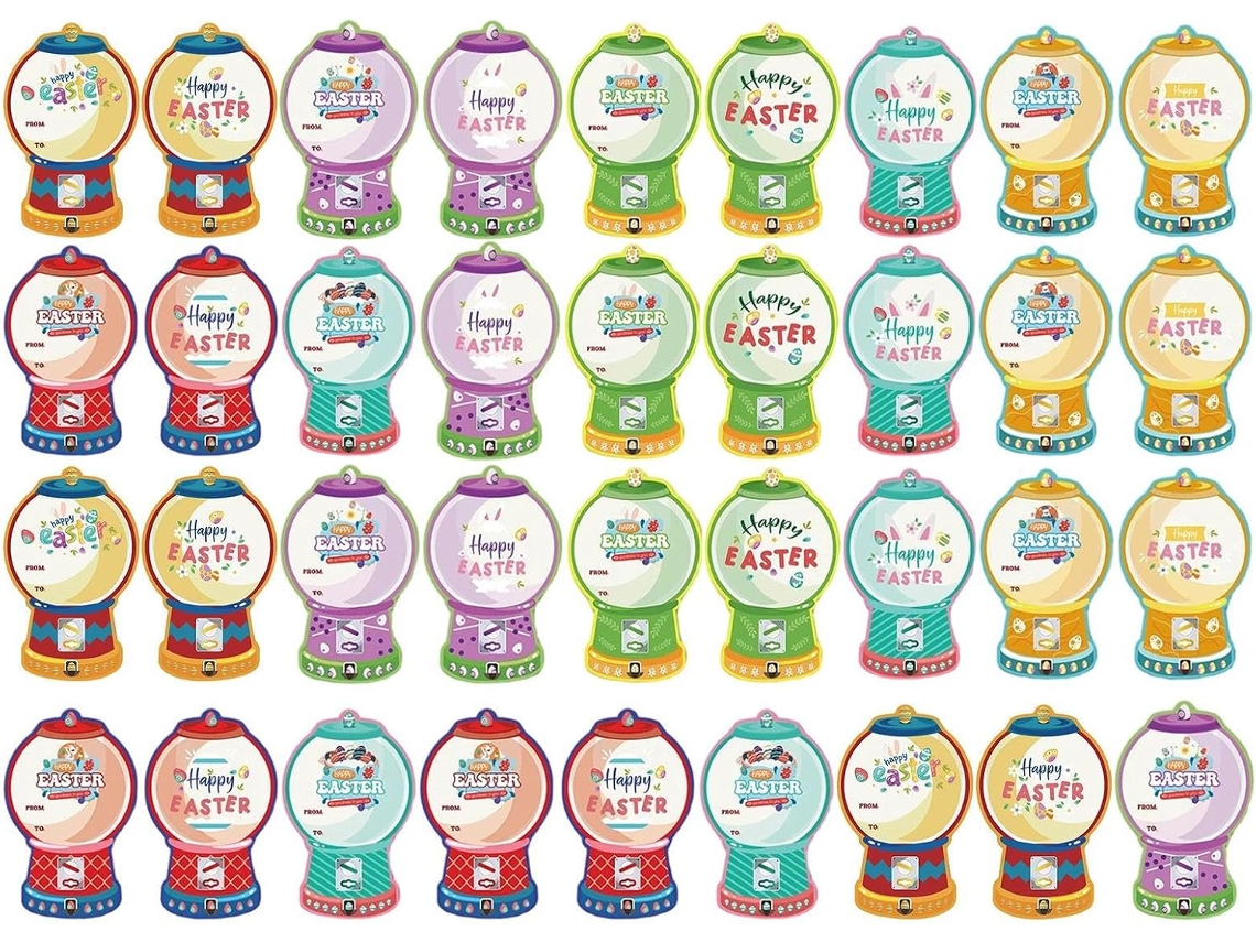 36 Peças Para Festa De Páscoa, De Lembrancinhas Personalizáveis Para Amigos, Cartões De Doces, Família