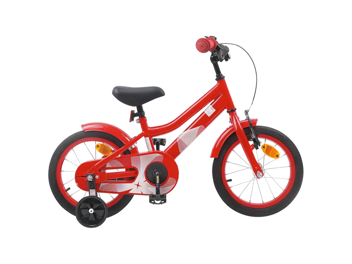 Vidaxl Bicicleta Infantil 12 Polegadas Para 2-4 Anos Vermelho