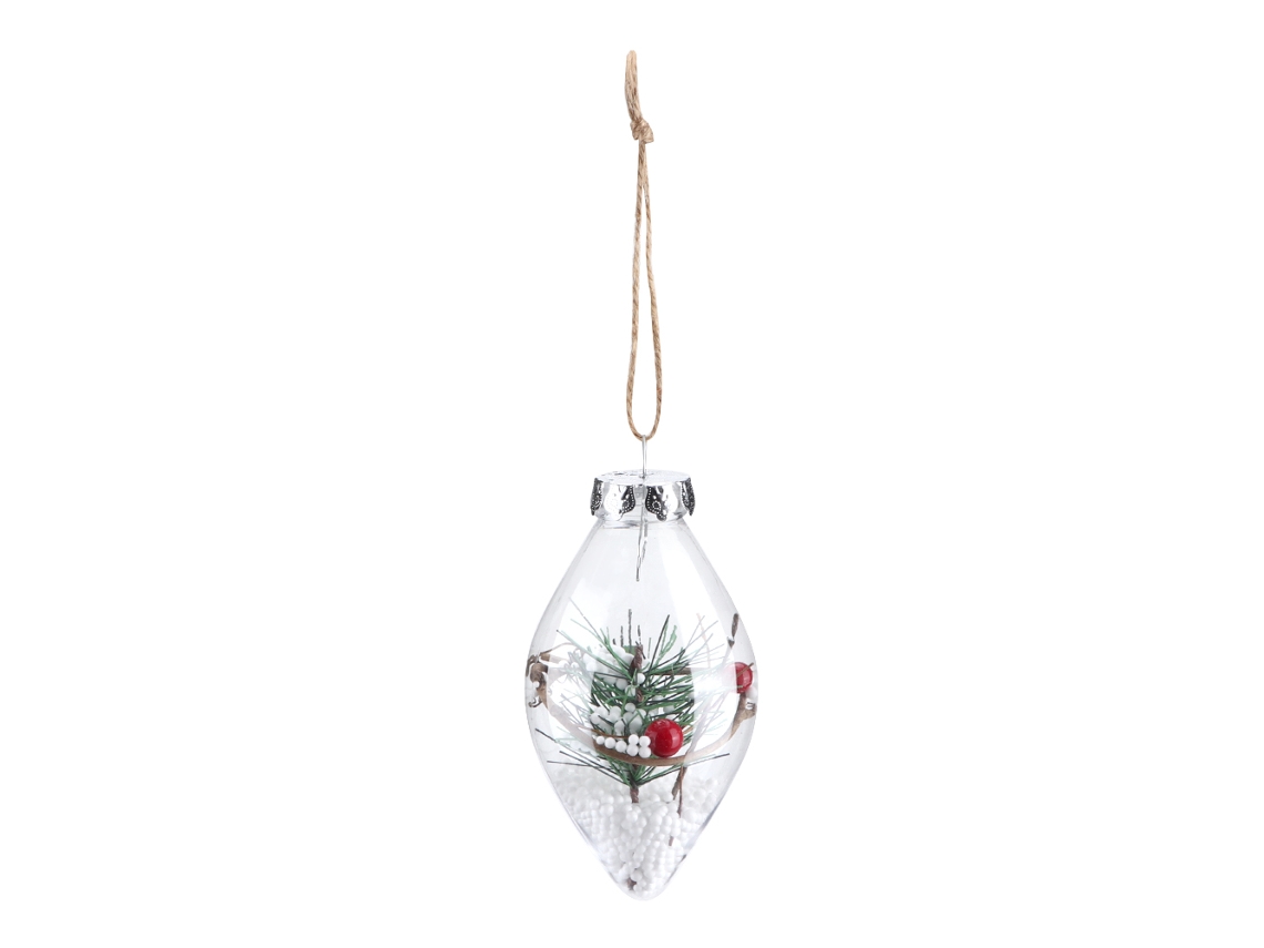 Decoração De Natal Com Bola Transparente Laxiscreed Para Árvore E Casa, Fácil De Usar