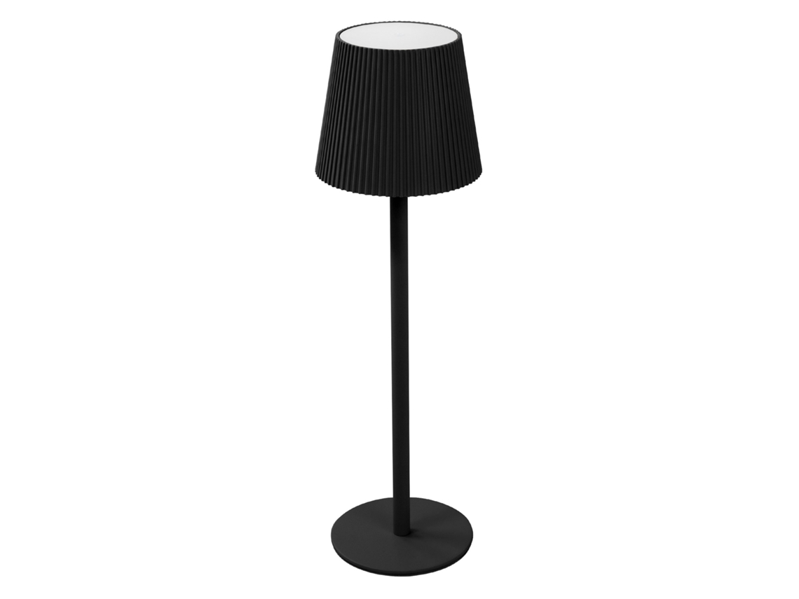Candeeiro Led Ml-design Preto Tátil Sem Fios Recarregável Com Usb-c, Luz Branca Quente