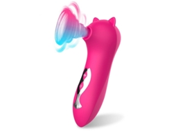 Vibrador Poderoso de 10 Frequências Estimulador de Sucção Do Mamilo Do Clitóris Vermelho ENZONS
