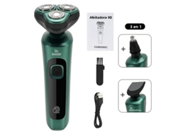 Barbeador Elétrico Inteligente , Visor Digital Lcd, Carregamento Usb, Aparador de Barba Multifuncional MDUG (3 em 1)