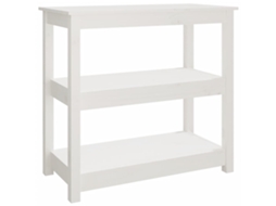 Console Table, Console Tables Vidaxl Branco Madeira De Pinho (n/a)