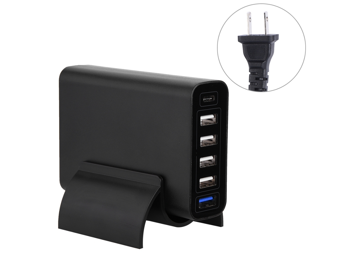Carregador LAXISCREED 60w Qc3.0 6 Portas Type c+usb