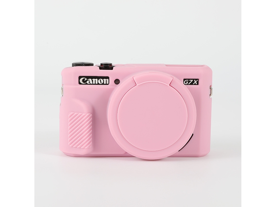 Capa para Canon G7x2 Acessórios de Silicone para Câmera CUICH (rosa)