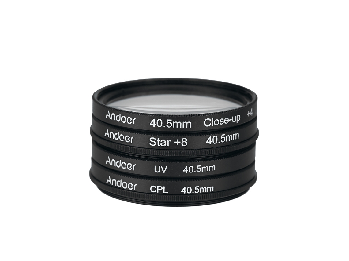 2026 kit de Filtros Circulares 40.5mm: Uv+cpl+close up+4+star 8