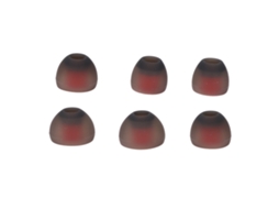 6 Pares de Almohadillas de Silicona Grises y Rojas para Auriculares Philips Jaybird X4, X3 y X2 X, Reducción de Ruido S/MARCA